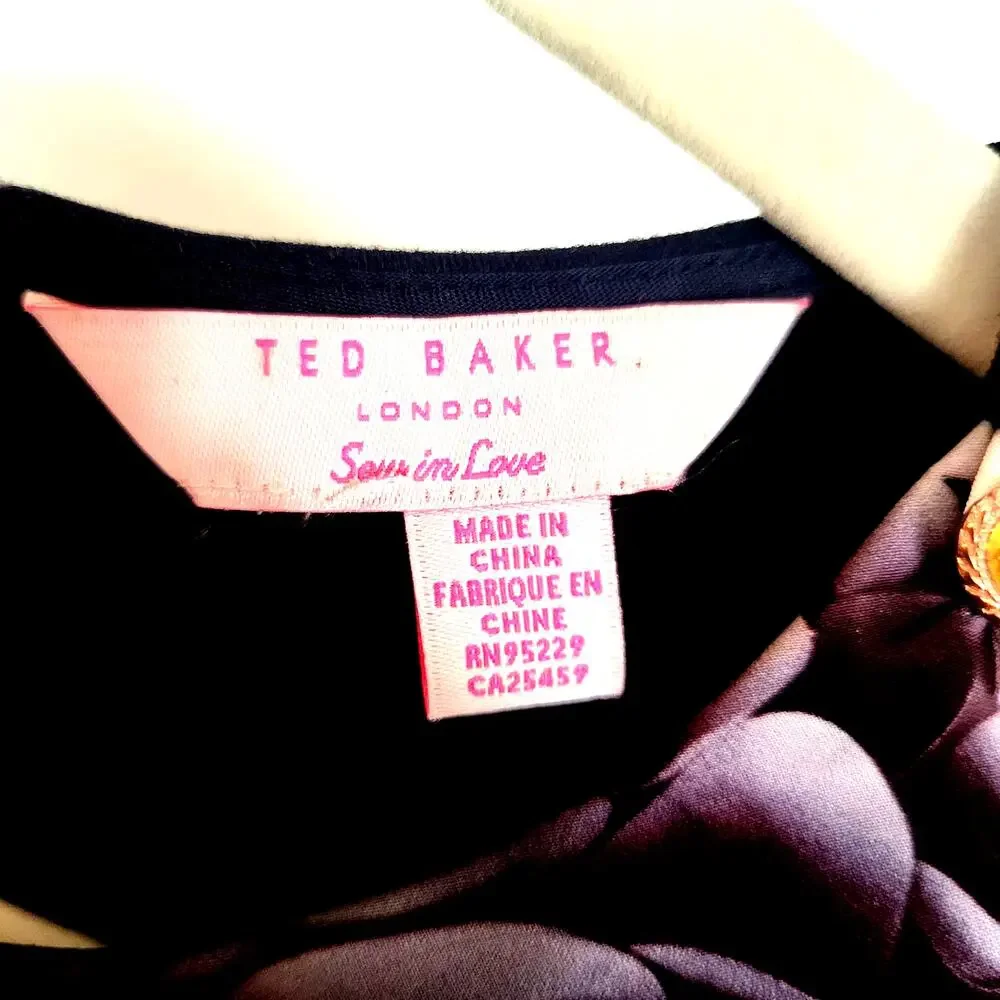 Ted Baker London Elegant Chic Formal Sew in Love Dress Women's Size 2-4  #140 - Picture 6 of 16